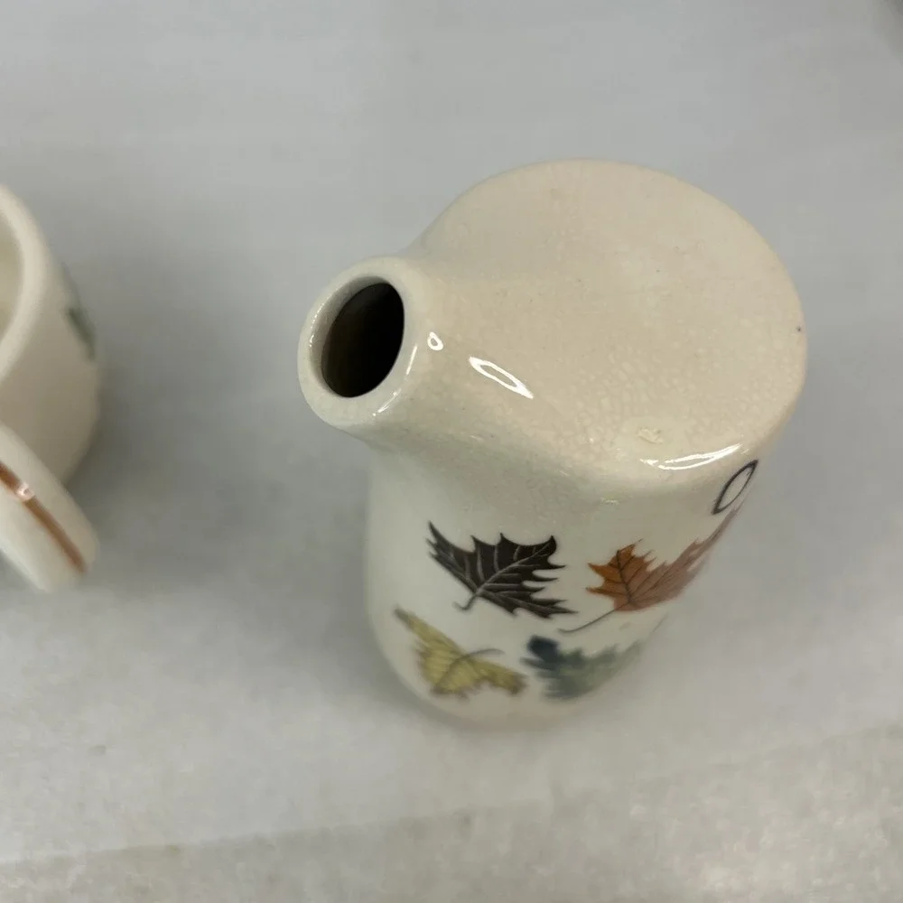Relco Vintage Creamer Set Salt And Pepper Shaker Sugar Bowl Fall Decor Read